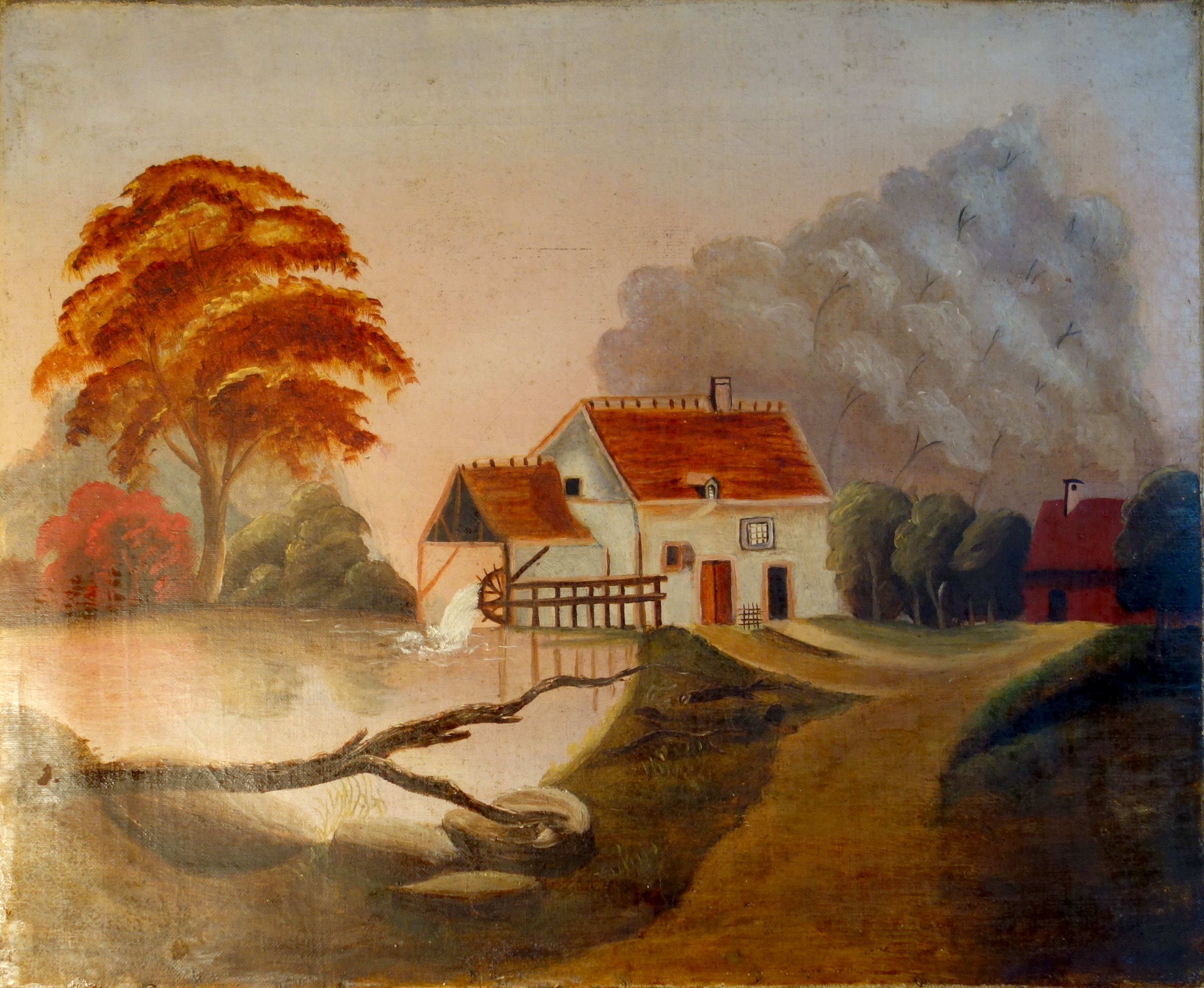 3188x2616 New York Farm Painting Tannersville Antiques And Artisan's Center - The Farm Painting