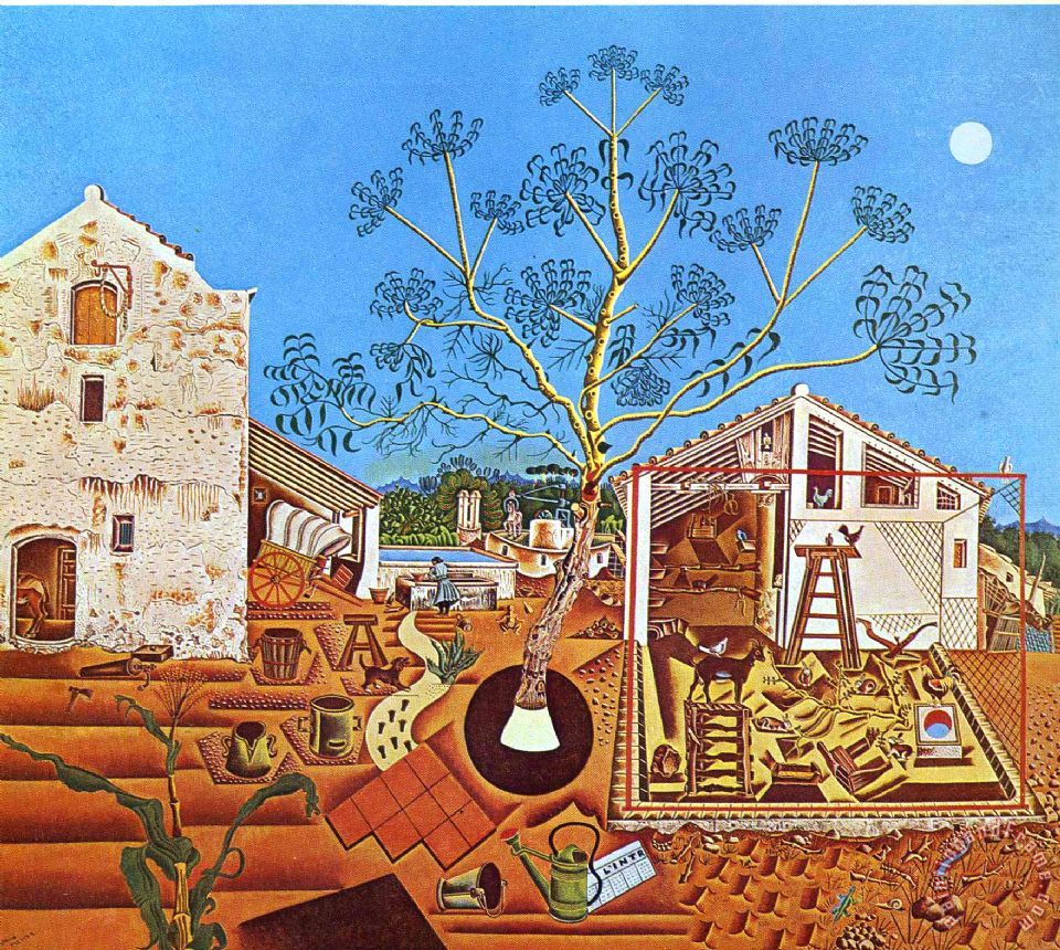 960x860 Joan Miro The Farm 1922 Painting - The Farm Painting