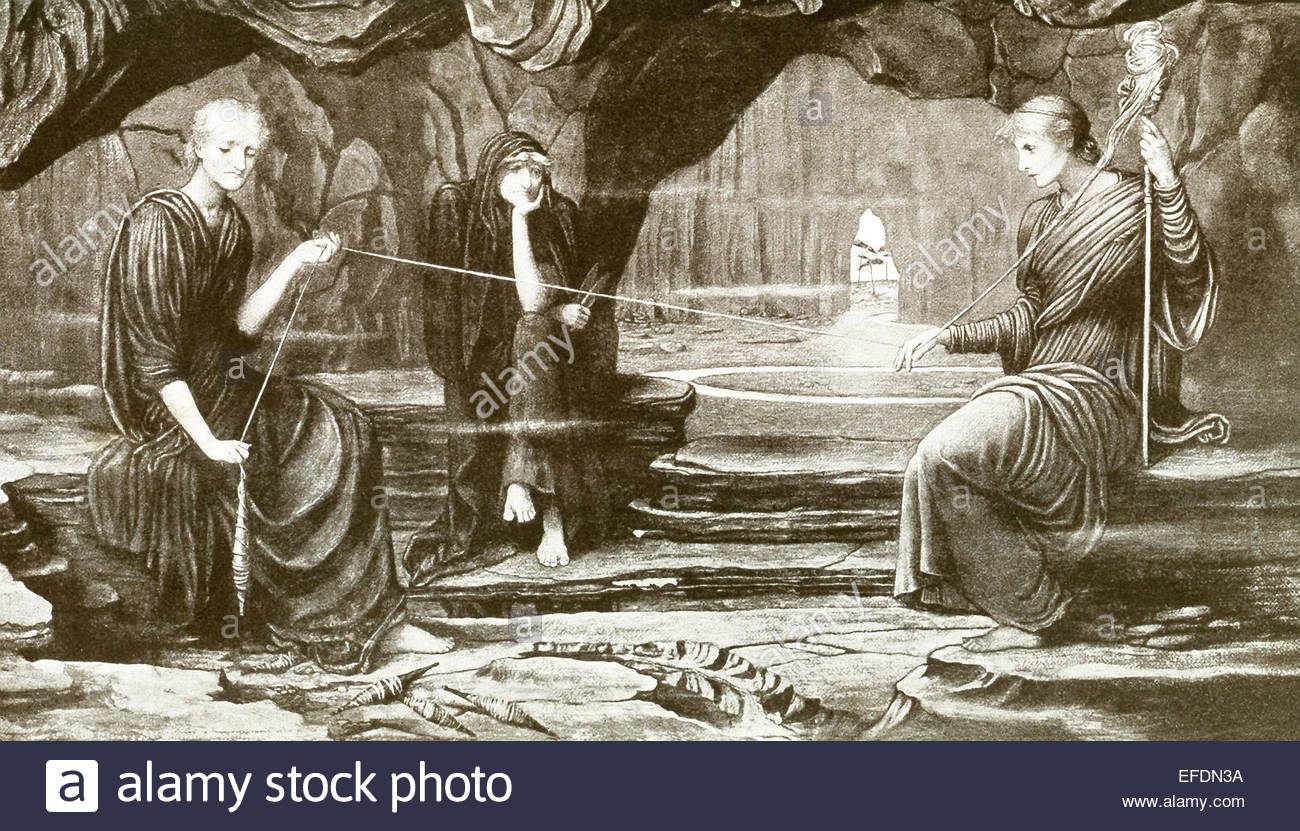 1300x831 The Three Fates - The Fates Painting