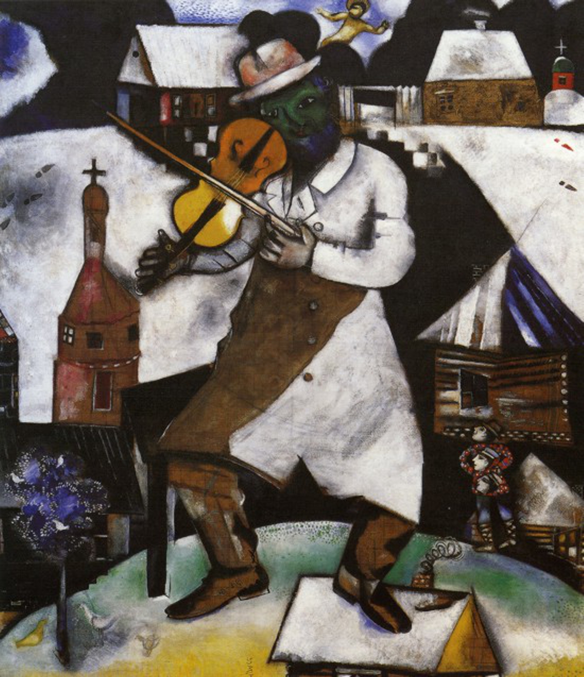 1200x1390 The Fiddler - The Fiddler Painting