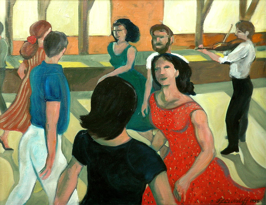 900x696 The Fiddler Painting By Laura Lee Cundiff - The Fiddler Painting