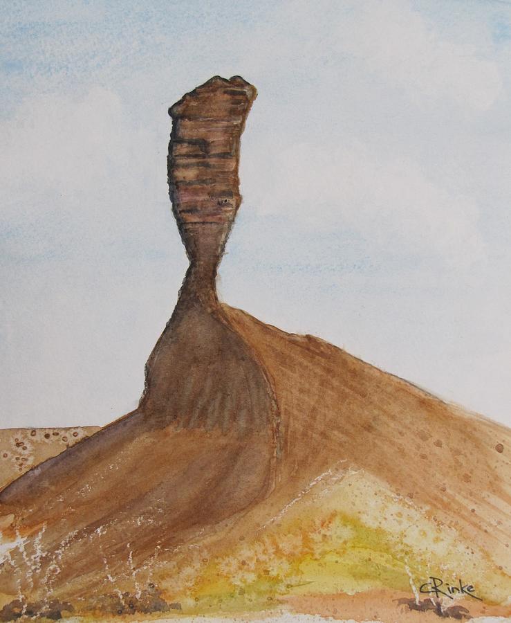 739x900 Finger Of God Namibia Painting By Christine Rinke - The Finger Of God Painting