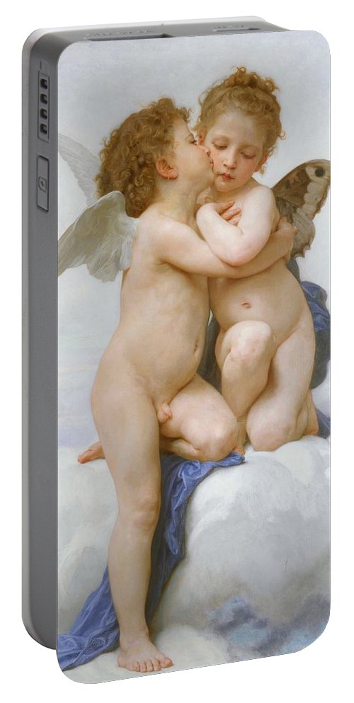 500x993 The First Kiss Portable Battery Charger For Sale By William - The First Kiss Painting