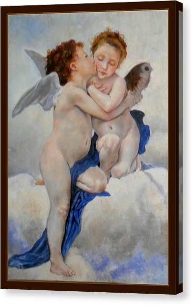 393x622 The First Kiss Reproduction Painting By Arion Khedhiry - The First Kiss Painting