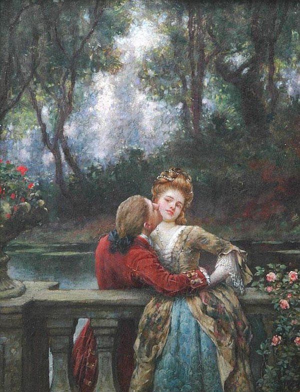 600x784 75 Best Il Bacio Images On Couples, Kisses - The First Kiss Painting