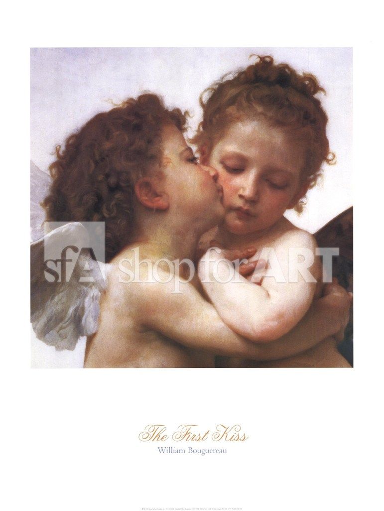 771x1024 The First Kiss Painting The First Kiss Art Print - The First Kiss Painting