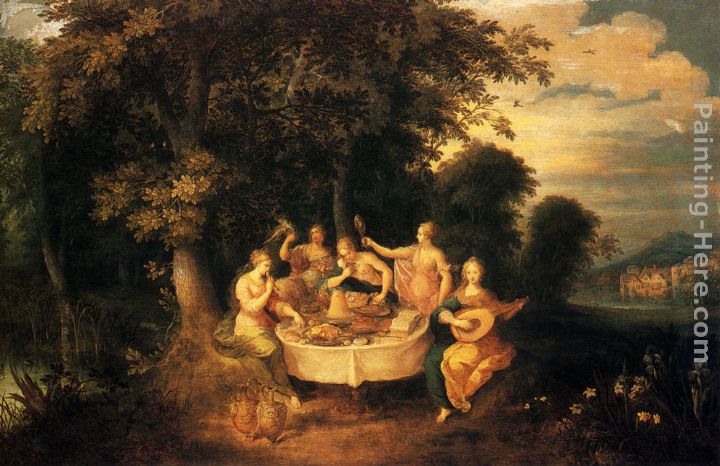 720x466 Frans The Younger Francken The Five Senses Painting Anysize 50 - The Five Senses Painting