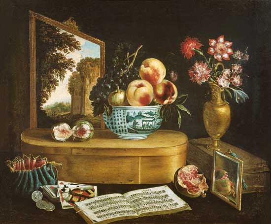 550x455 The Five Senses - The Five Senses Painting