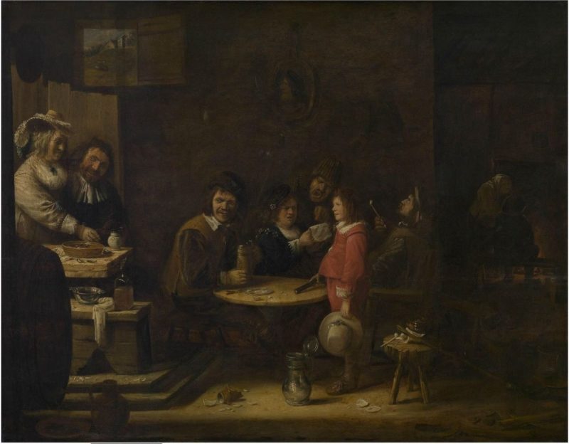 800x624 The Five Senses Painting Joos Van Craesbeeck Oil Paintings - The Five Senses Painting