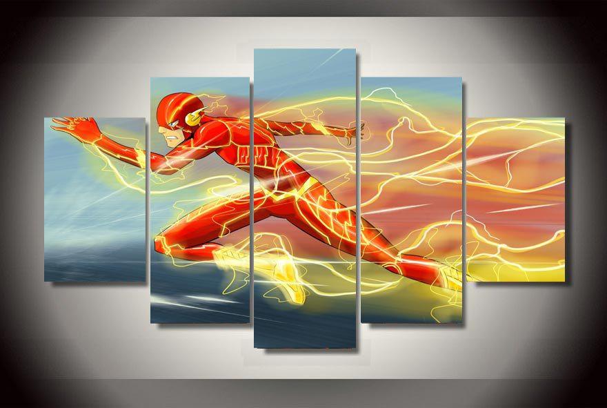 880x591 The Flash Painting On Canvas Rephael Shop - The Flash Painting