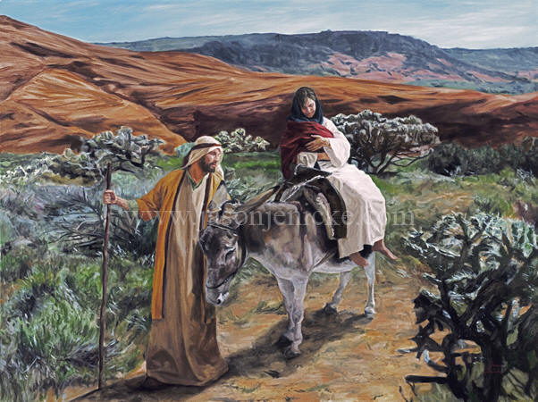 The Flight Into Egypt Painting at PaintingValley.com | Explore ...