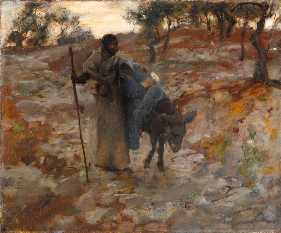 925x768 Search View - The Flight Into Egypt Painting