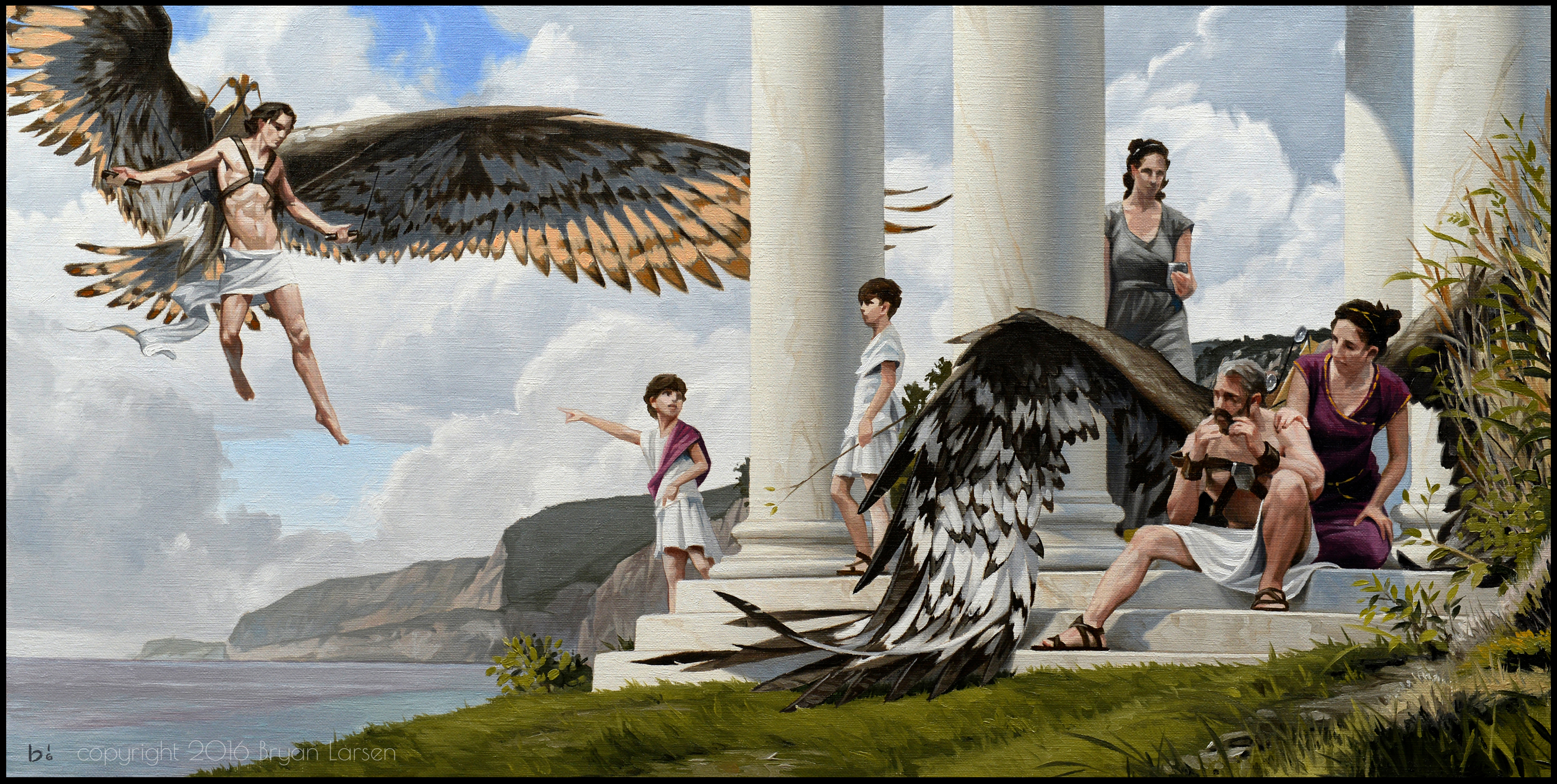 The Flight Of Icarus Painting at PaintingValley.com | Explore ...