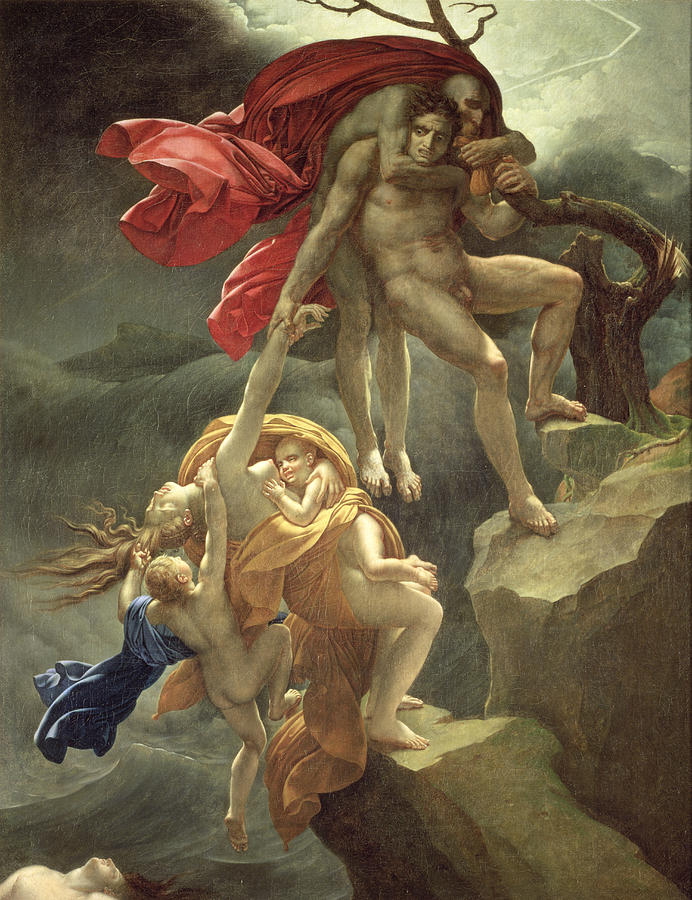692x900 The Flood Painting By Anne Louis Girodet De Roucy Trioson - The Flood Painting