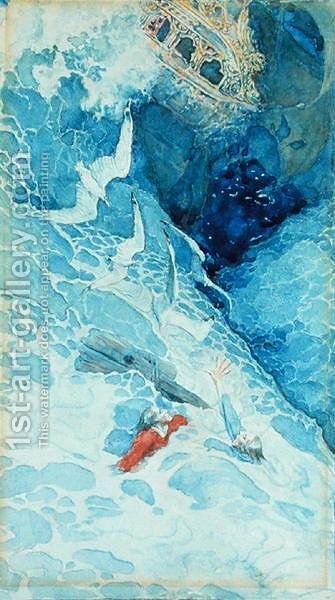 335x600 Headpiece, The Flying Dutchman, From North Folk Legends Of The Sea - The Flying Dutchman Painting