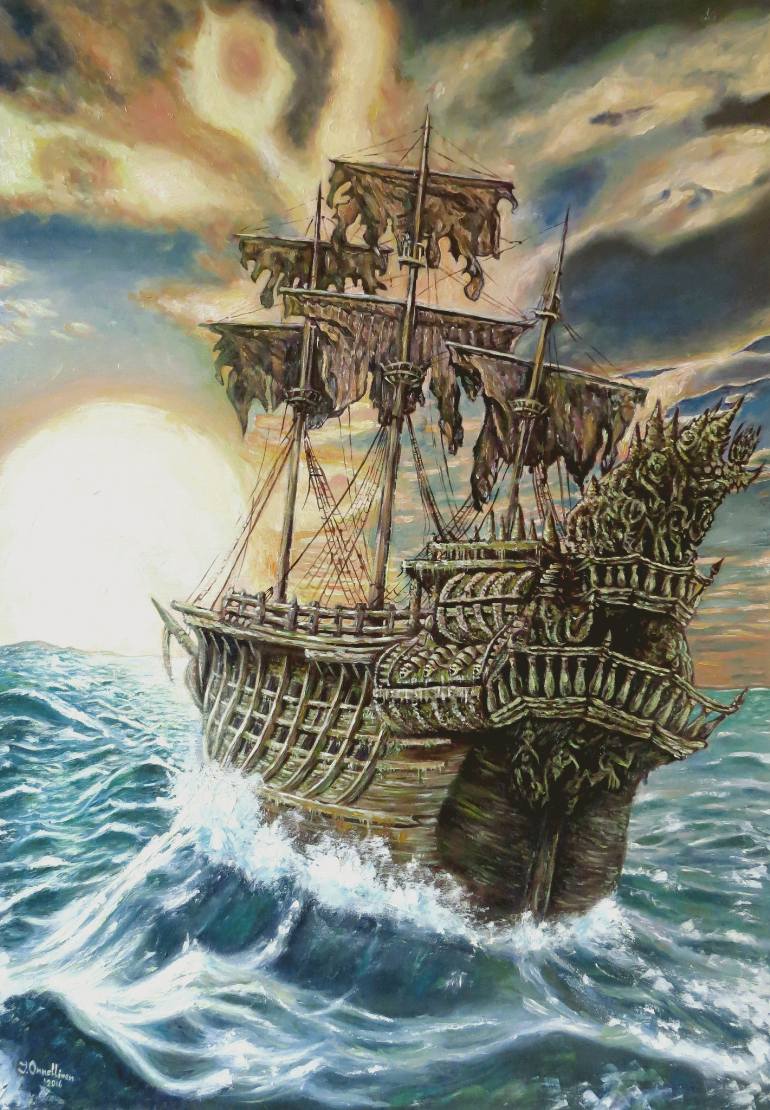 770x1110 Saatchi Art Flying Dutchman Painting By Ivan Onnellinen - The Flying Dutchman Painting