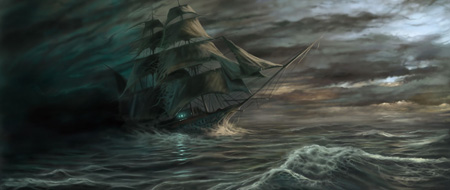 450x190 Flying Dutchman - The Flying Dutchman Painting