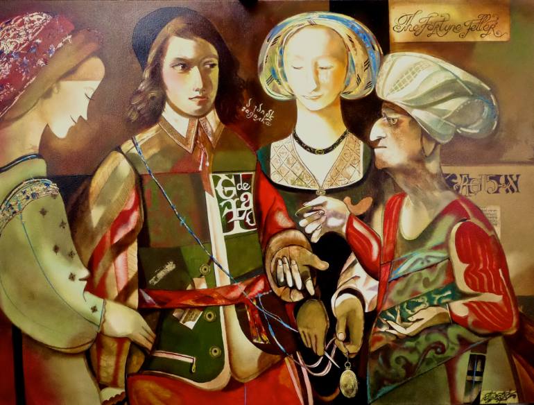 770x584 Saatchi Art The Fortune Teller Painting By Alexander Gurevich - The Fortune Teller Painting