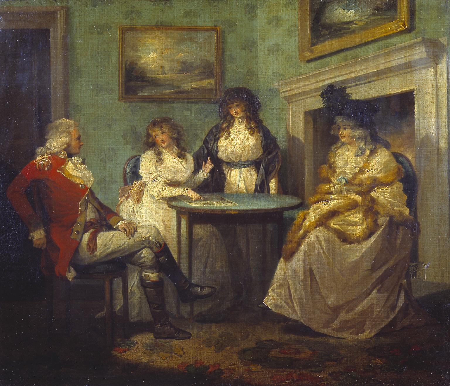 1536x1319 The Fortune Teller', George Morland Tate - The Fortune Teller Painting