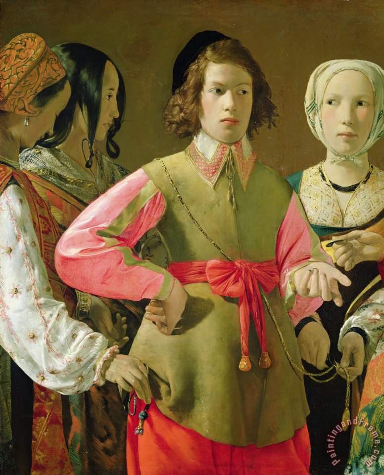 776x960 Georges De La Tour The Fortune Teller Painting - The Fortune Teller Painting