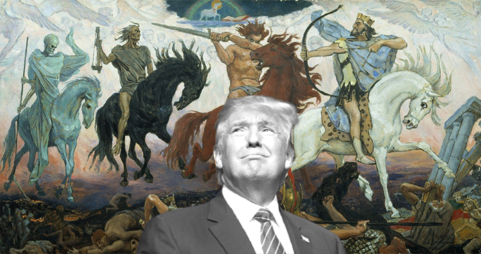 695x368 Genesis A President And Four Horsemen - The Four Horsemen Painting