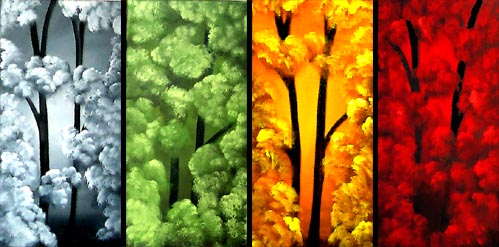 499x247 Painting - The Four Seasons Painting