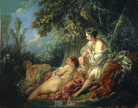 463x362 The Four Seasons Summer Boucher Painting Reproduction 4070 - The Four Seasons Painting