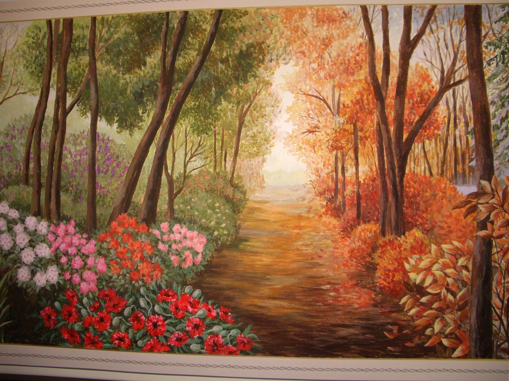 1024x768 Wall Painting Dacesaulite.lv - The Four Seasons Painting