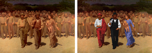 600x209 Mesmeristic Treatments And Artistic Barricades - The Fourth Estate Painting