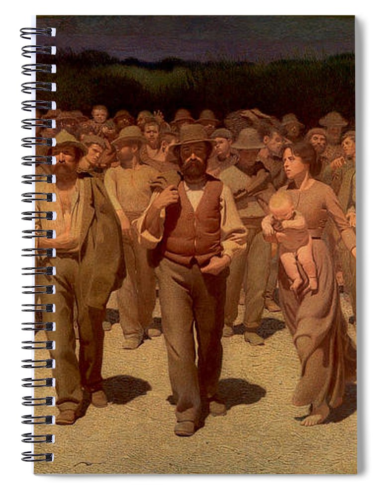 770x1000 The Fourth Estate Spiral Notebook For Sale By Giuseppe Pellizza Da - The Fourth Estate Painting