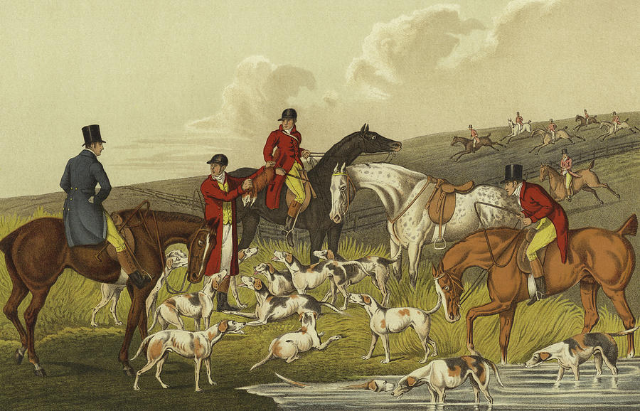 900x578 Fox Hunting, The Death Painting By Henry Thomas Alken - The Fox Hunt Painting