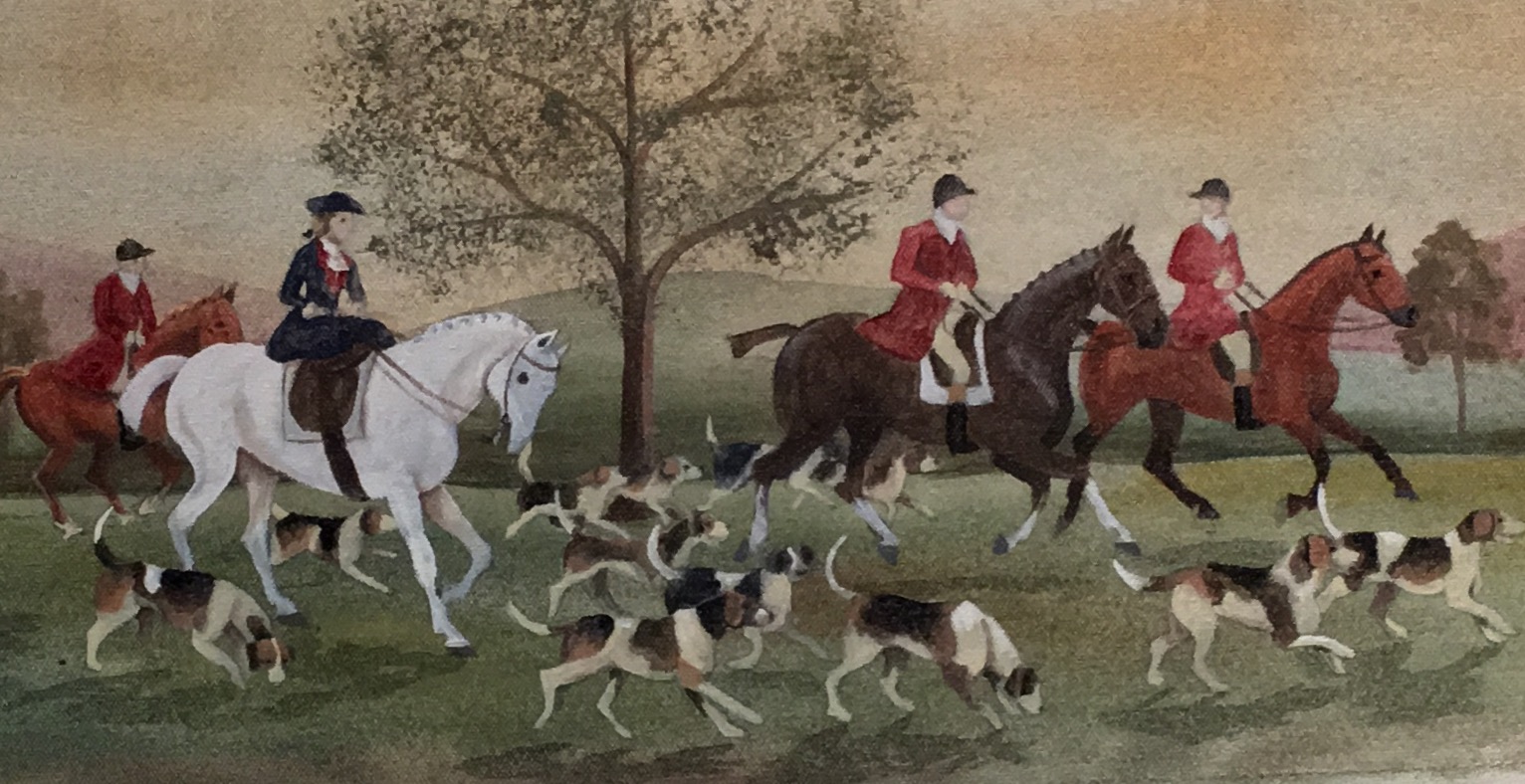1532x788 Foxhunt Paintings And Murals - The Fox Hunt Painting