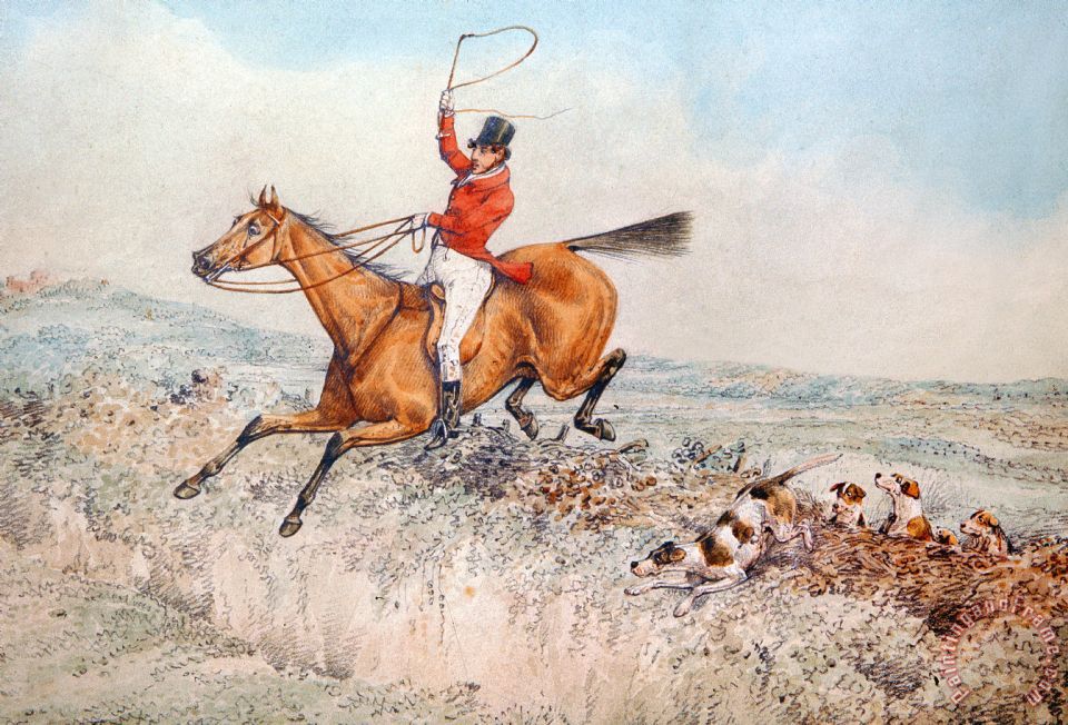 960x652 Henry Thomas Alken Fox Hunting Painting - The Fox Hunt Painting