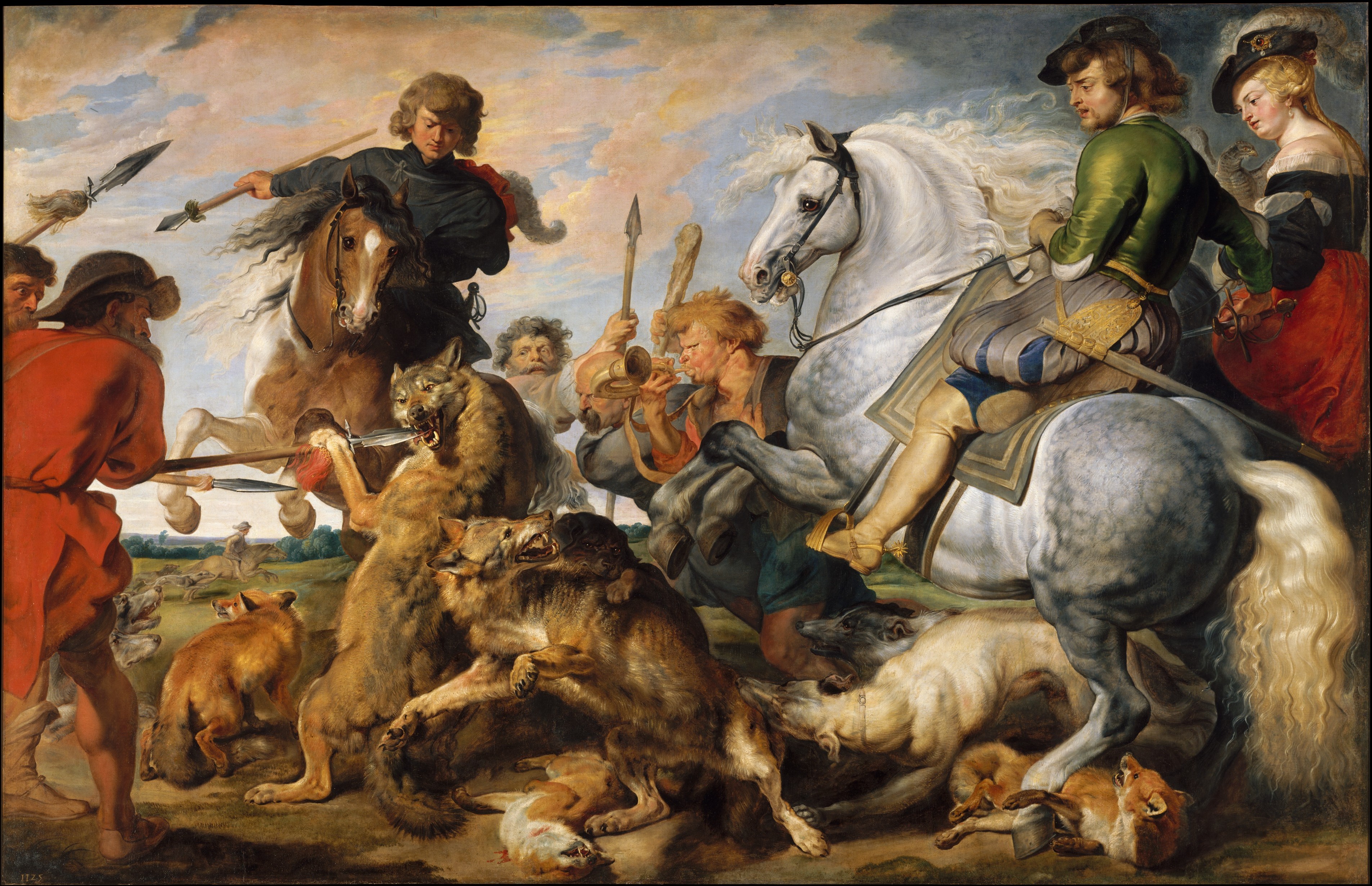 3811x2462 Peter Paul Rubens Wolf And Fox Hunt The Met - The Fox Hunt Painting