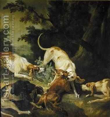 379x400 Fox Hunt Jean Baptiste Oudry Reproduction 1st Art Gallery - The Fox Hunt Painting