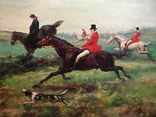 225x169 Fox Hunt Painting Ebay - The Fox Hunt Painting