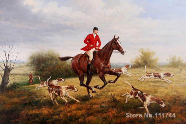 600x400 Online Shop Modern Art Painting The Fox Hunt I Heywood Hardy - The Fox Painting
