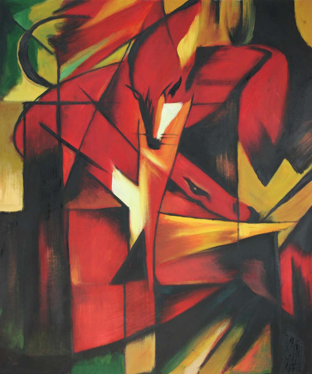 1000x1200 The Fox By Franz Marc For Sale Jacky Gallery, Oil Paintings - The Fox Painting