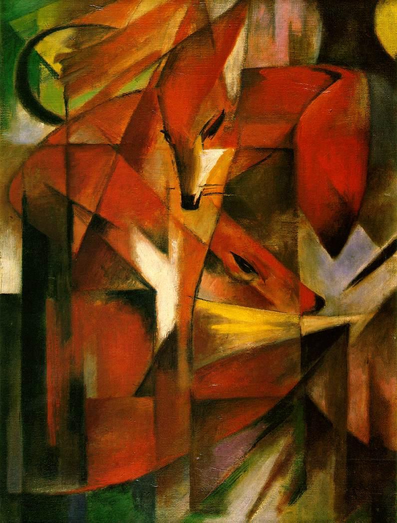 795x1047 Franz Marc Foxes Painting Framed Paintings For Sale - The Fox Painting