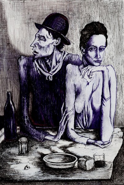 403x600 The Frugal Repast - The Frugal Repast Painting