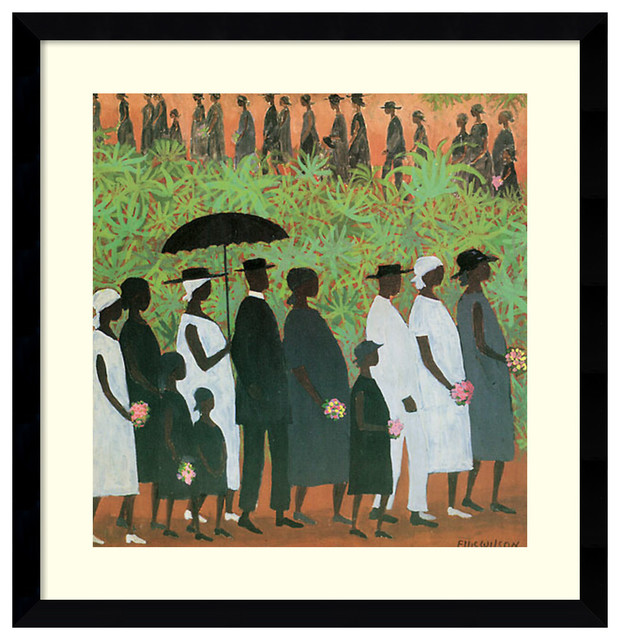 620x640 Framed Art Print - The Funeral Procession Painting