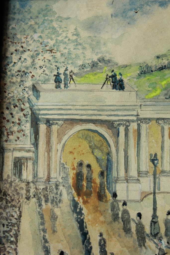 683x1024 H.m.king George Vi Funeral Procession. Blighty Antiques - The Funeral Procession Painting