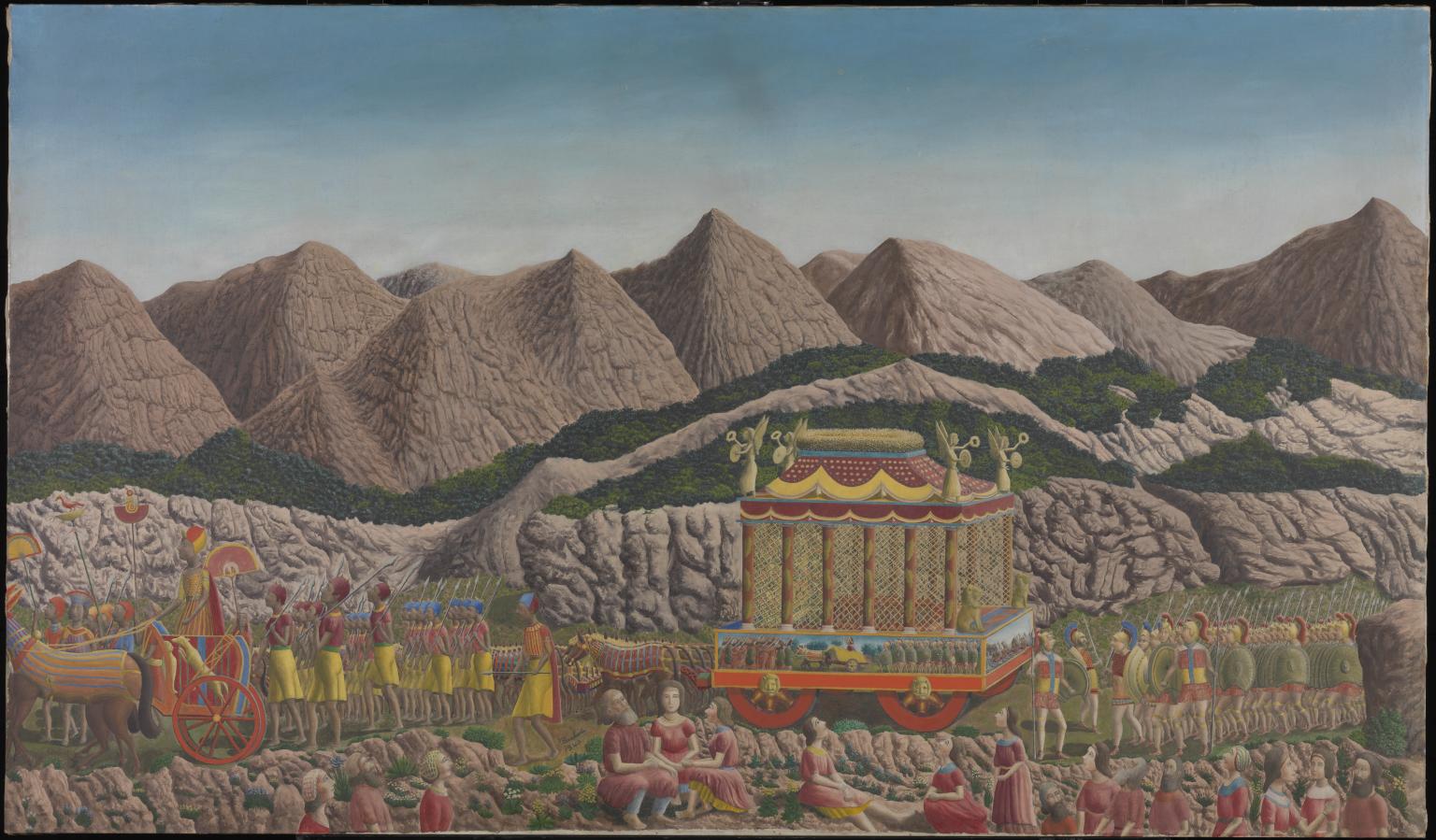 1536x899 The Funeral Procession Of Alexander The Great', Bauchant - The Funeral Procession Painting