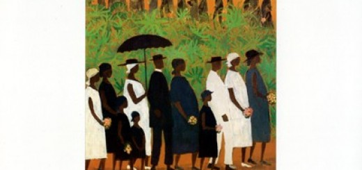 520x245 Ellis Wilson October Gallery - The Funeral Procession Painting