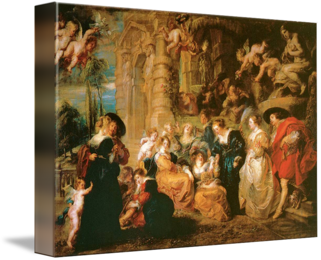 650x527 The Garden Of Love By Peter Paul Rubens By Artloversonline - The Garden Of Love Painting