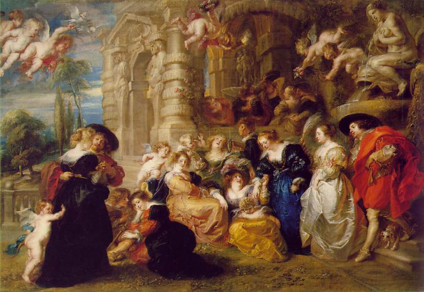 829x571 Ozondah Design The Garden Of Love By Peter Paul Rubens - The Garden Of Love Painting