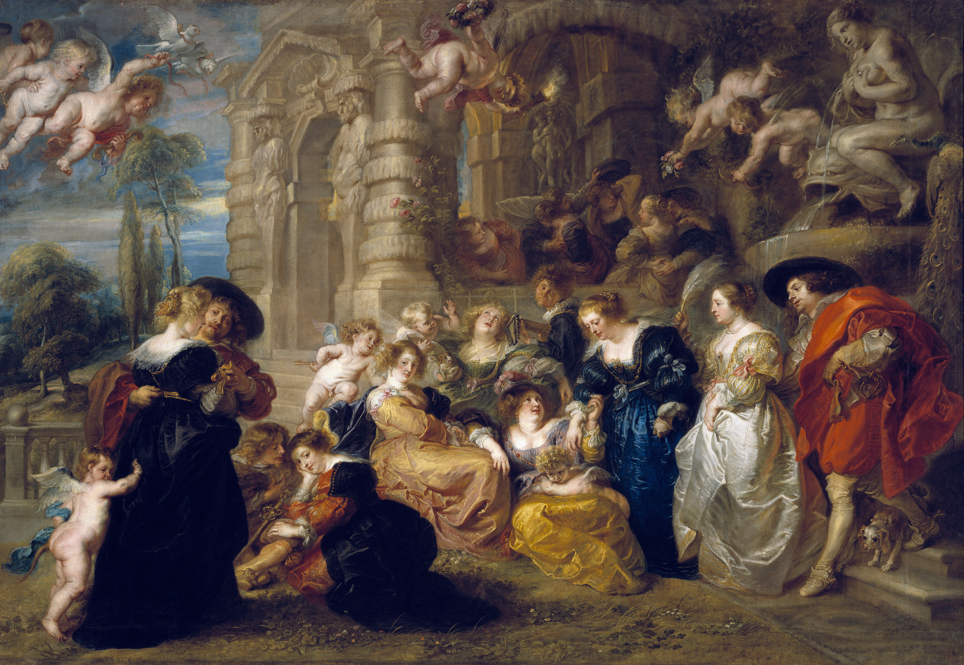 3200x2209 Peter Paul Rubens - The Garden Of Love Painting