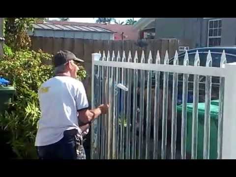 480x360 How To Painting Metal Gate Using White Paint - The Gate Painting