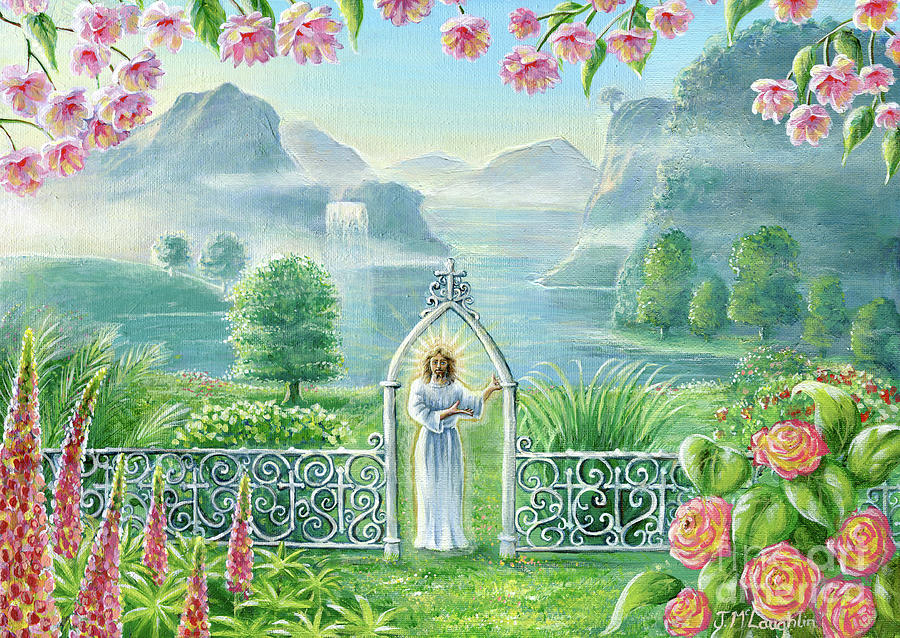 900x638 I Am The Gate Painting By Jenny Mclaughlin - The Gate Painting