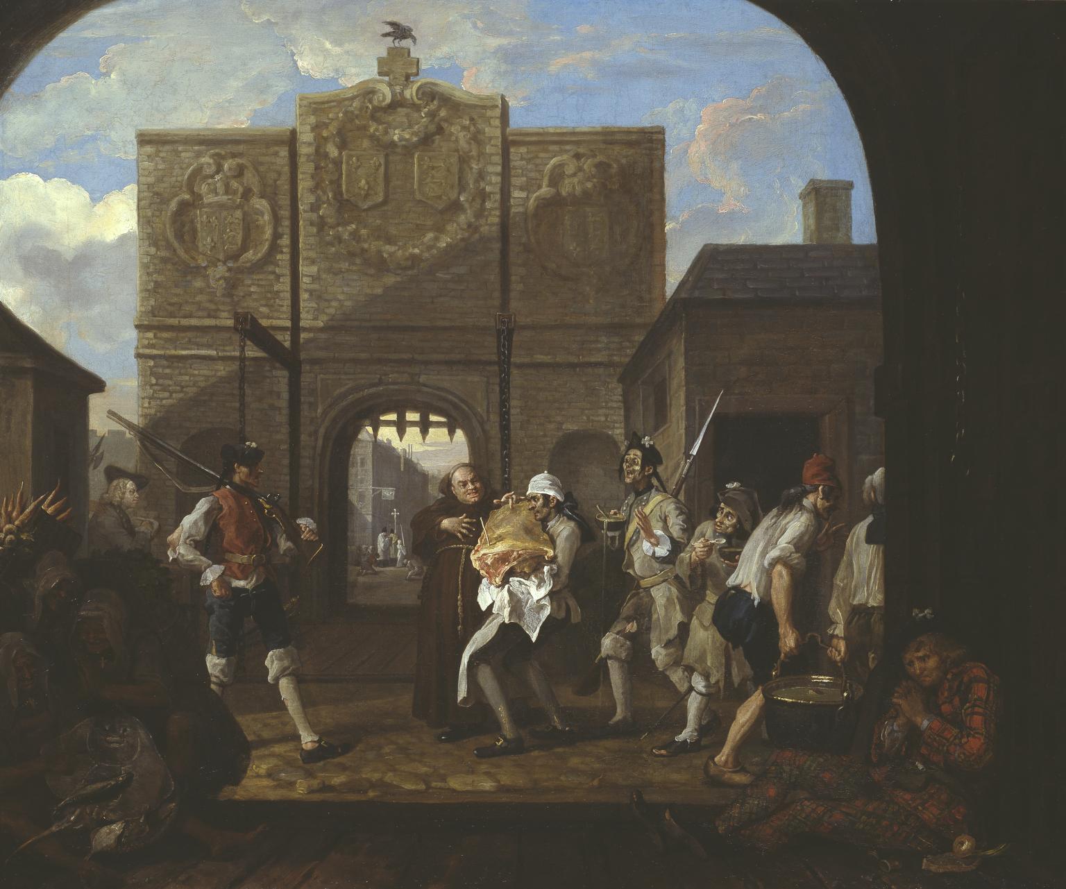 1536x1281 O The Roast Beef Of Old England ('The Gate Of Calais')', William - The Gate Painting